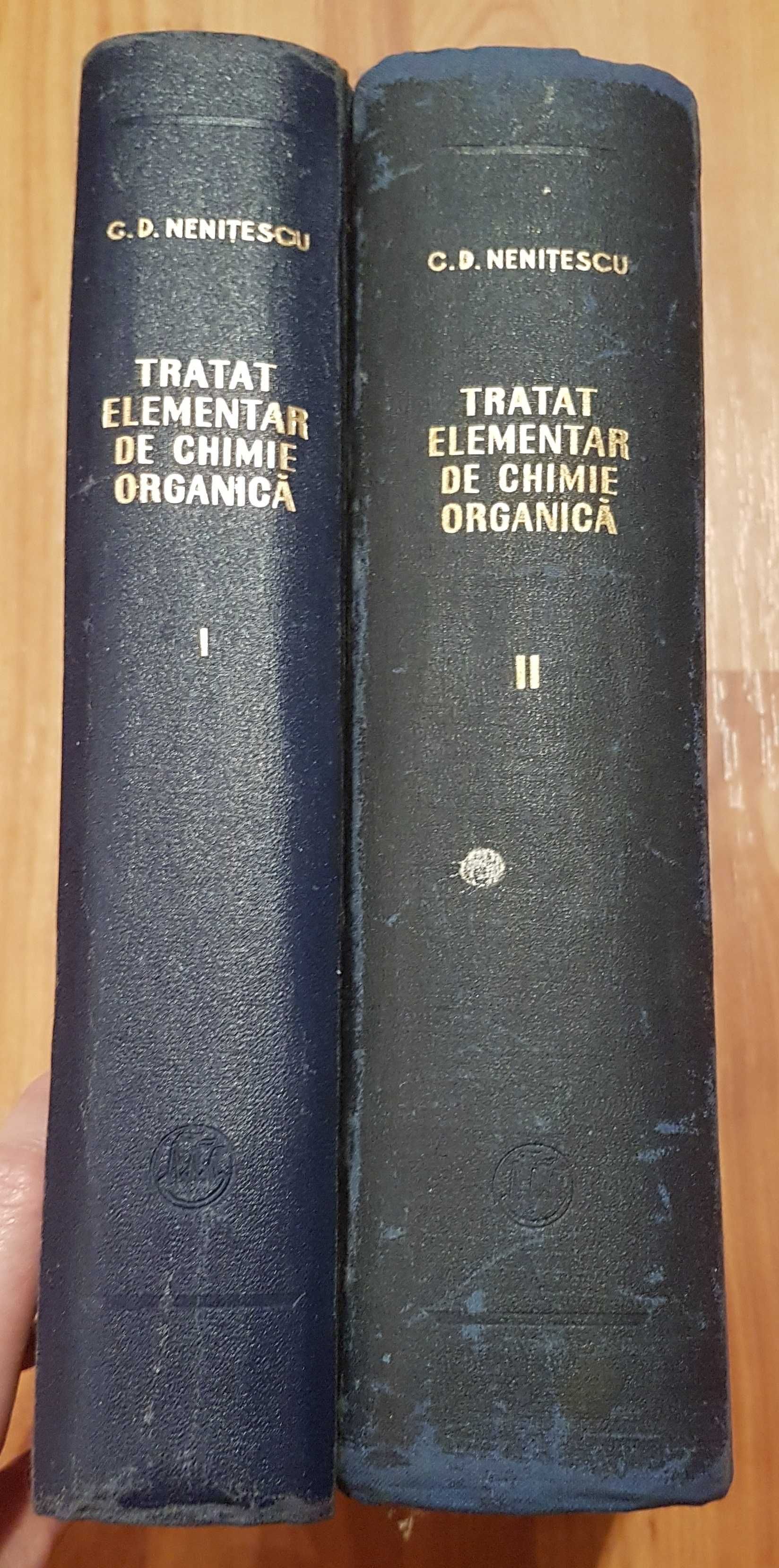 Tratat elementar de chimie organica de Costin D. Nenitescu (2 vol.)