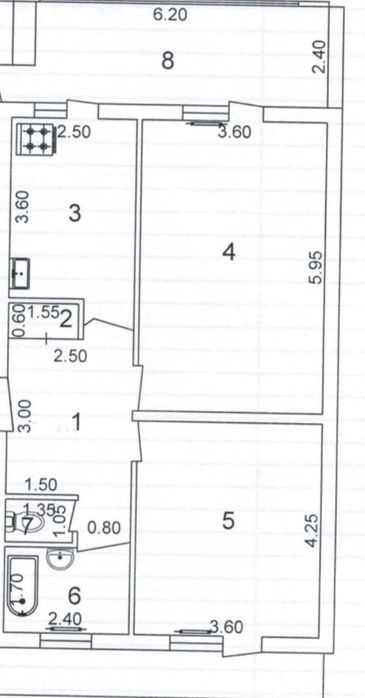 Продам 2х ком.квартиру,спецплан,Дархан!