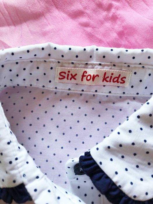 Bluzita camasa alba Six for kids 5-6 ani