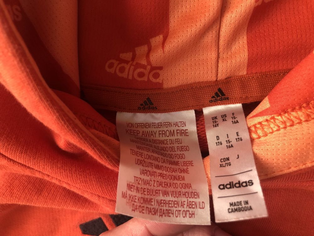 Hanorac Adidas portocaliu