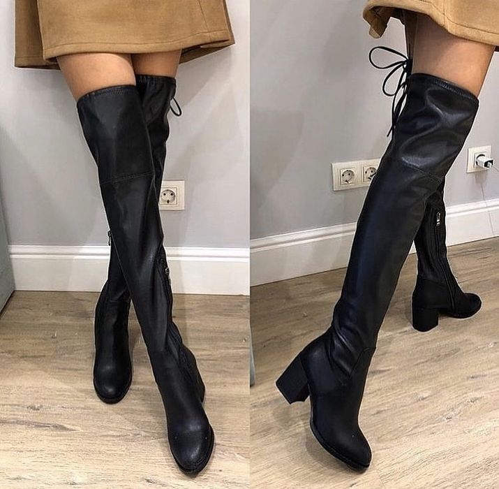 Ботфорты новые 36 размер чёрные