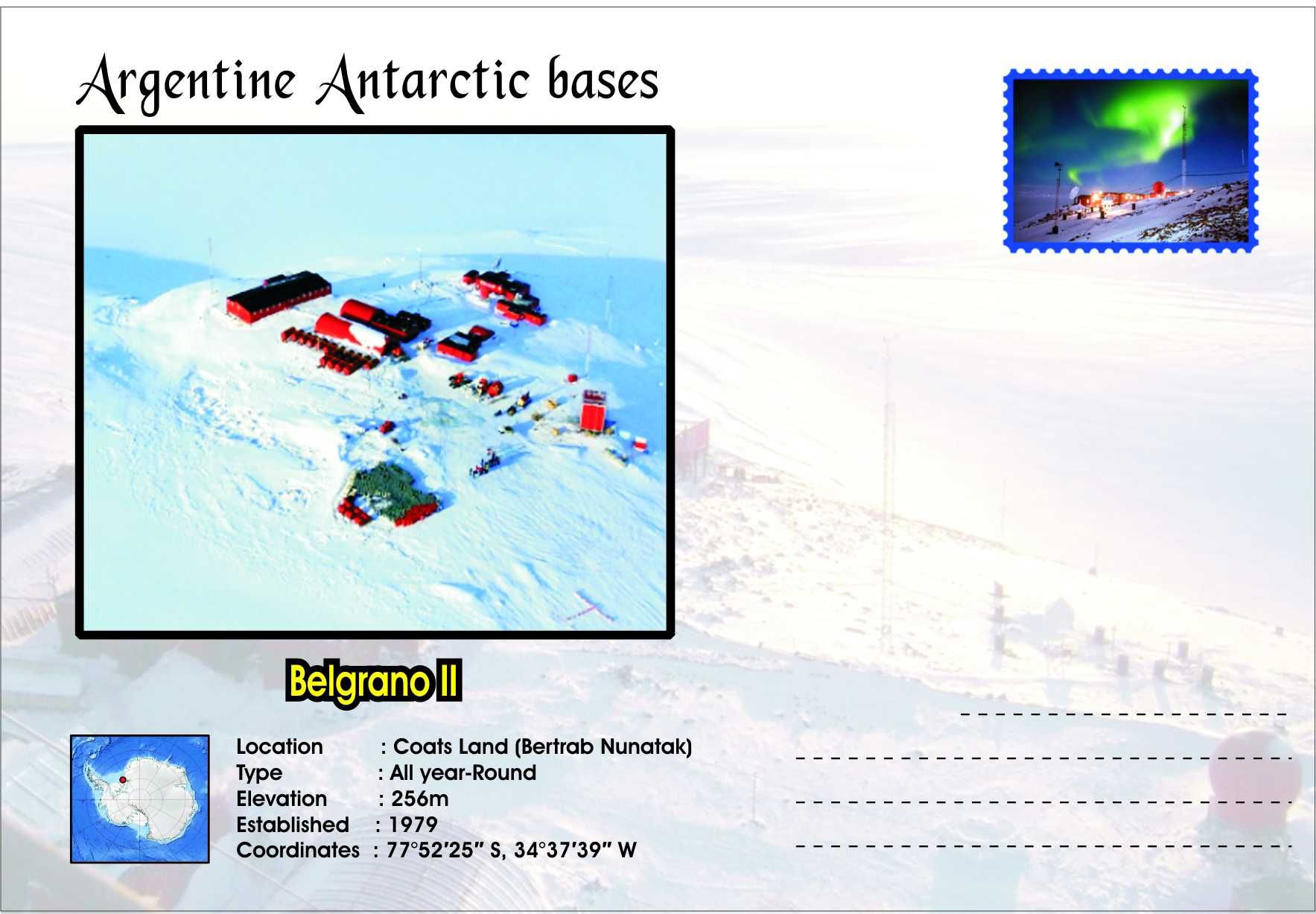 Set 8 plicuri baze antarctice Argentina