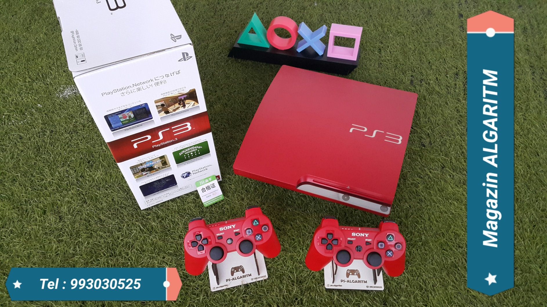 Exclusive Playstation 3 { RED } Slim. 40 ta O'yinlari BONUS.