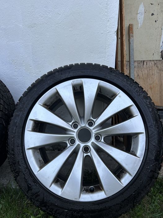 Jante Volkswagen R17 5x112 + anvelope iarnă