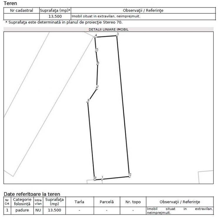 Padure de pin de vanzare