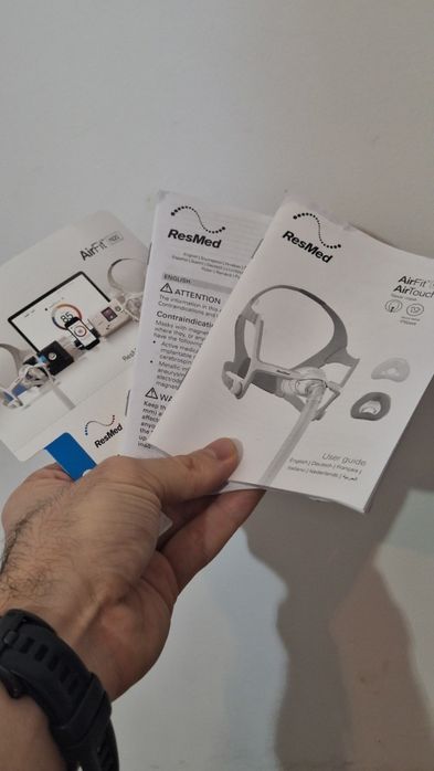 Masca CPAP, Resmed AirFit N20, M, folosită puțin, tratament Apnee