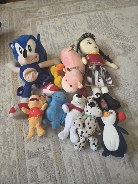 Мягкие игрушки все вместе