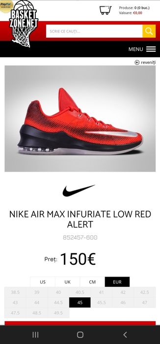 NIKE Air Max Infuriate  - low red alert