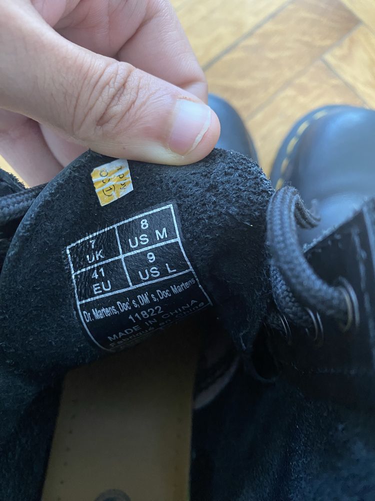 Dr Martens Black nappa 41