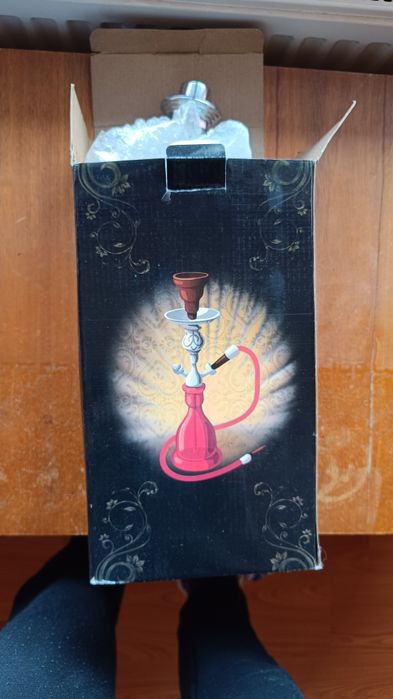 Narghilea Hookah nouă nescoasă din cutie 30cm inaltime