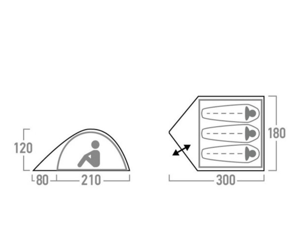 Продам палатку Outventure active gear Dome 3