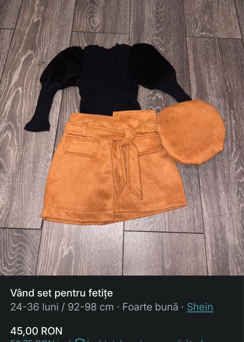 Vând set pentru fetițe