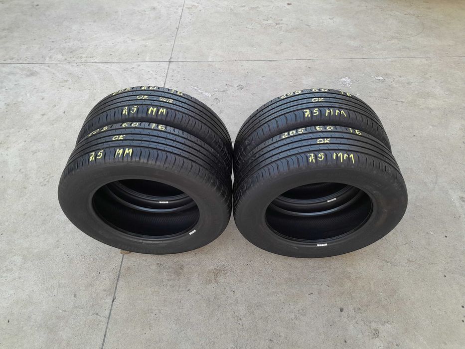 Set 4 anvelope de vara 205 60 16 continental ecocontact 5 cu 7,5 mm