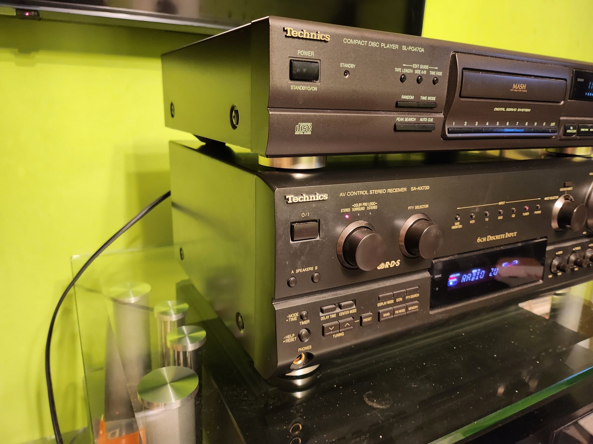 technics receiver SA-AX730 CD PLAYER sl pg 470