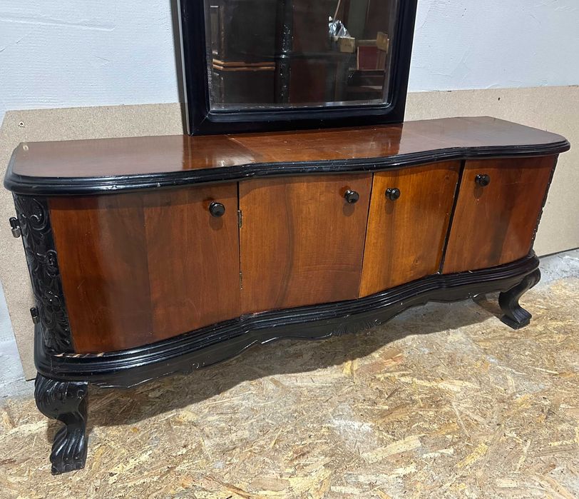 Toaleta Vintage cu oglinda Stil Florentin; Comoda cu ornamente