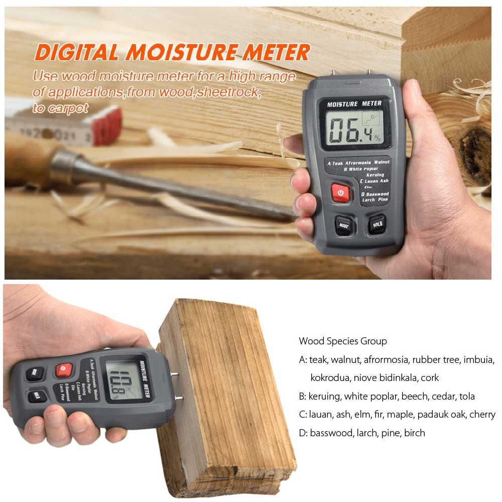 Umidometru pentru masurarea gradului de umiditate al lemnului