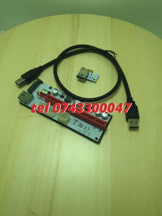 Riser Pciex Ver 008s 1x La 16x Cu Cablu De Date Usb 30 6 Pini  S
