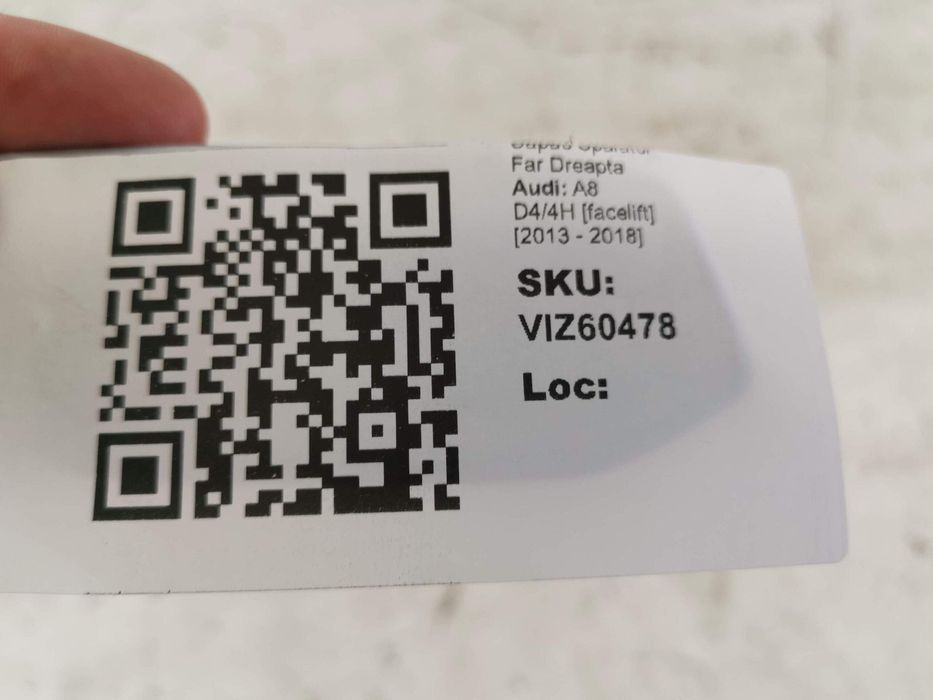 Ауди А8 / Audi A8 D4/4H [фейслифт] Капак за миене на фар дясна страна