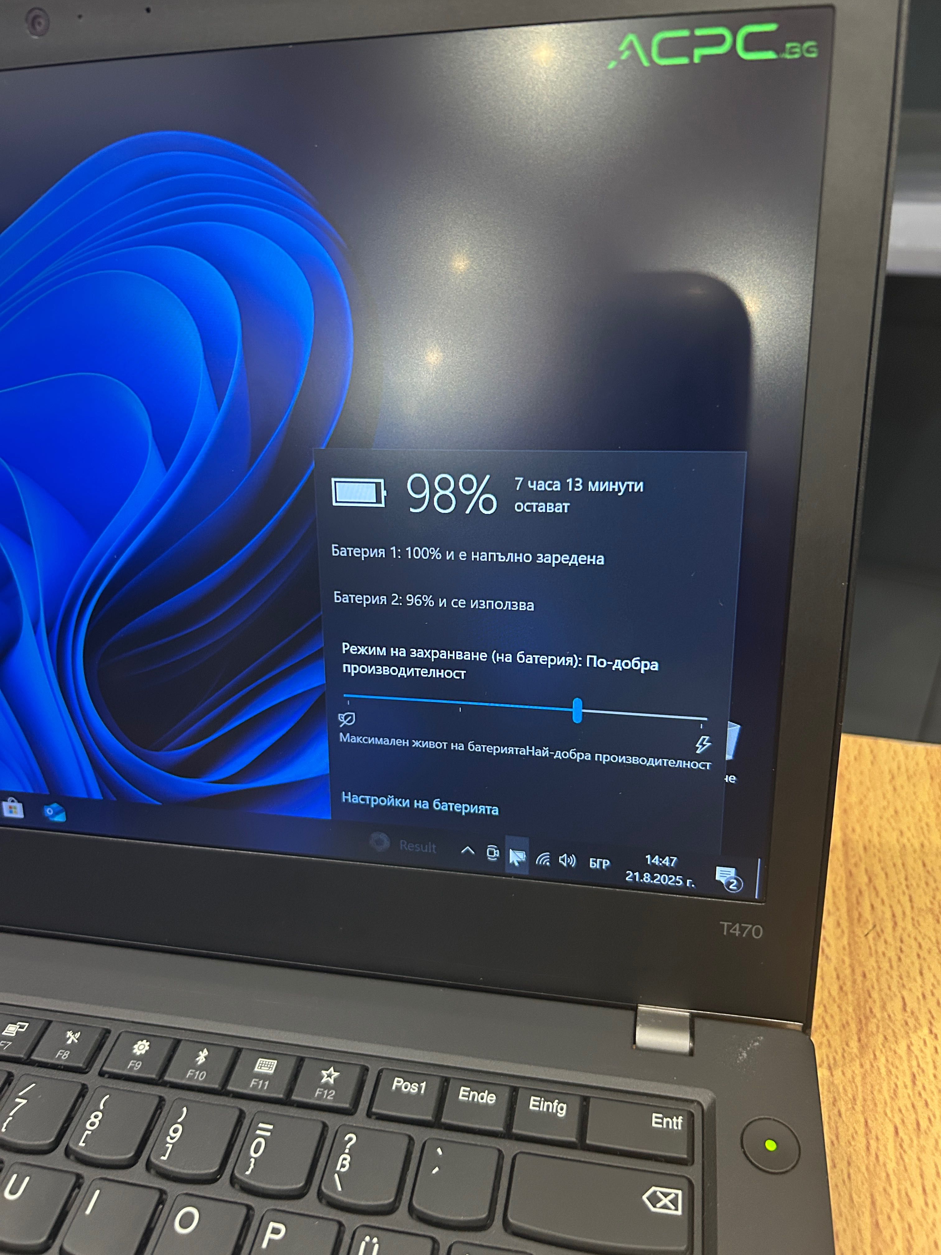 Лаптоп Lenovo ThinkPad Т470 i5-6300U/8GB RAM/256GB с 3 мес. гаранция!