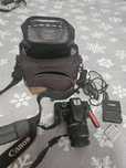 Canon EOS 450D cu obiectiv + geantă + accesorii
