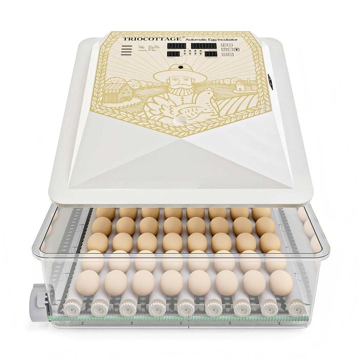 TRIOCOTTAGE инкубатор 56 яйца с автоматично обръщане и контрол