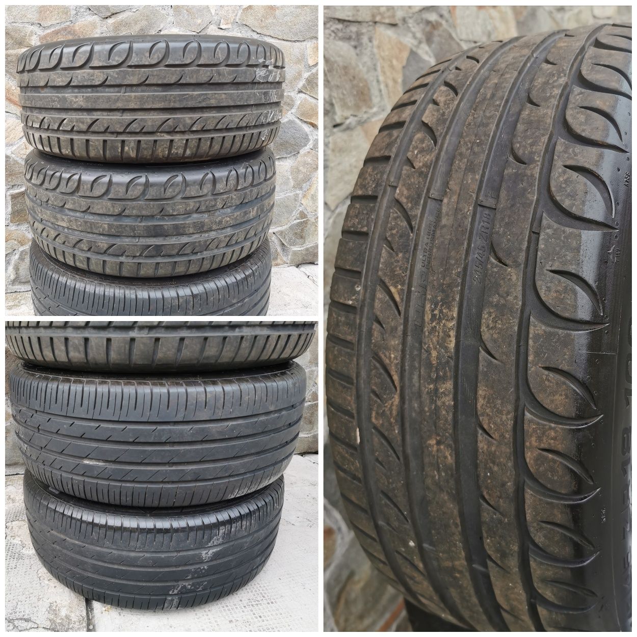 Jante originale Audi R18+cauciucuri vară 245/45/18