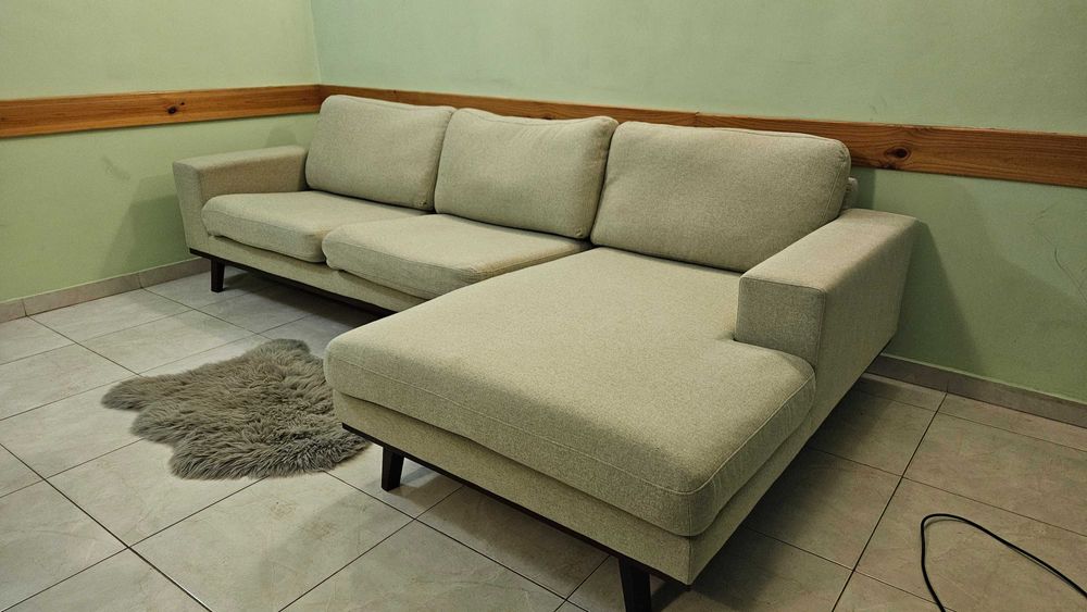 Ъглов сив диван*Почти неизползван*доставка