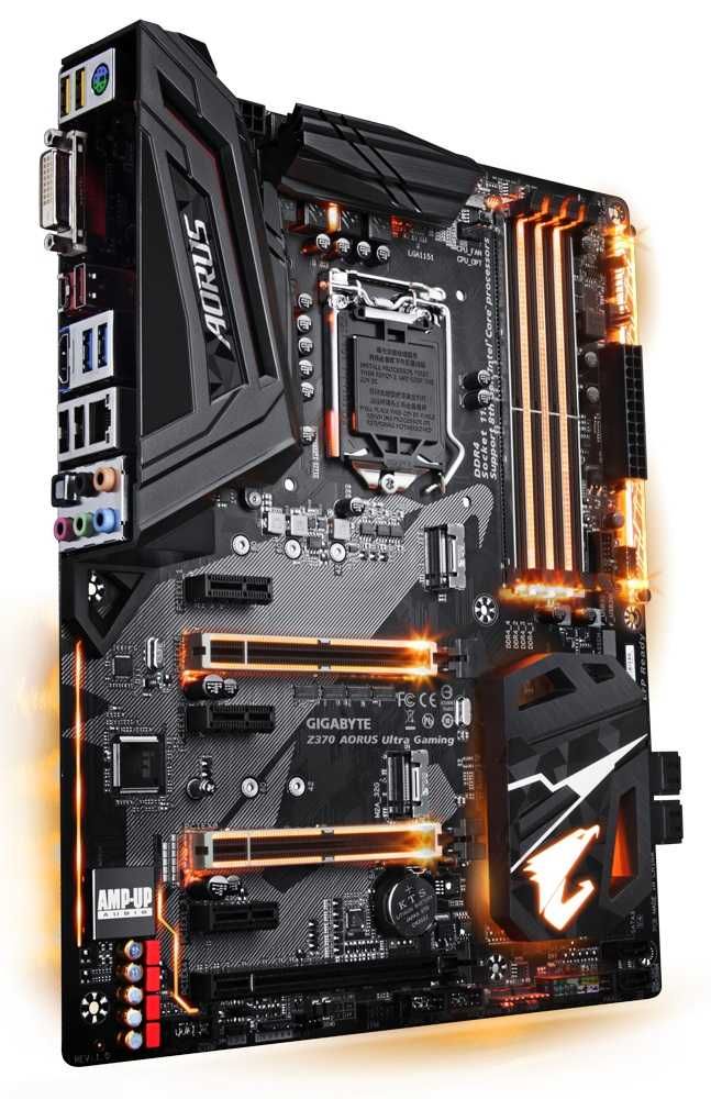 Дъно Дънна платка GIGABYTE Z370 AORUS Ultra Gaming 1151 DDR4 OVERCLOCK