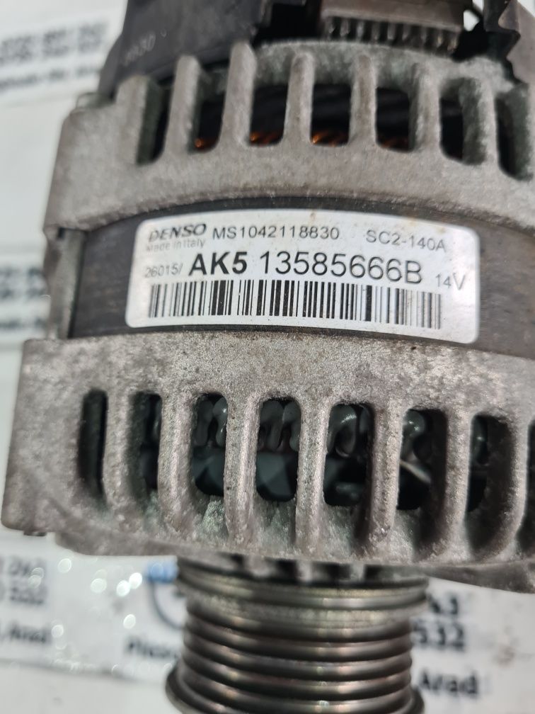 Alternator 140 A 13585666 AK 5 Opel Corsa E 1.4 66 kw 90 cp B14XEL