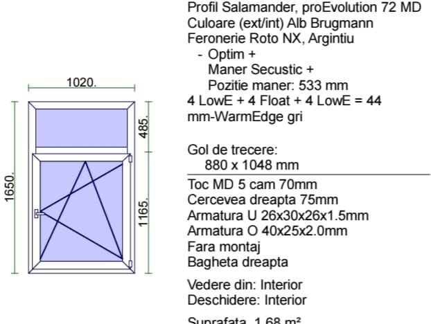 Geamuri Salamander 72MD ALB - #44