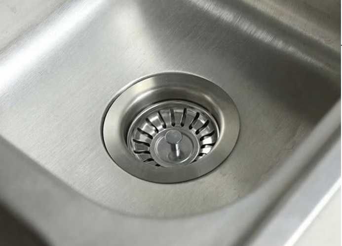 Set scurgere inox pentru chiuveta 7.8x11x8cm, argintiu