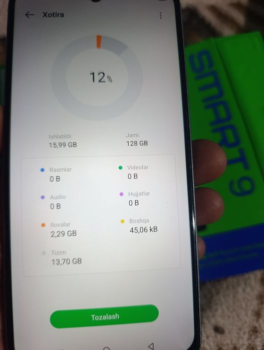 Infinix smart 9 6/128  ideal holatda