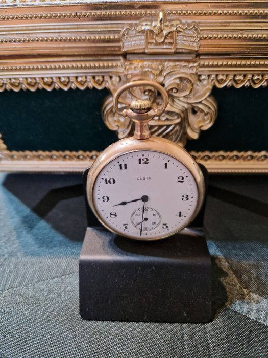 Страхотен антикварен американски джобен часовник ELGIN