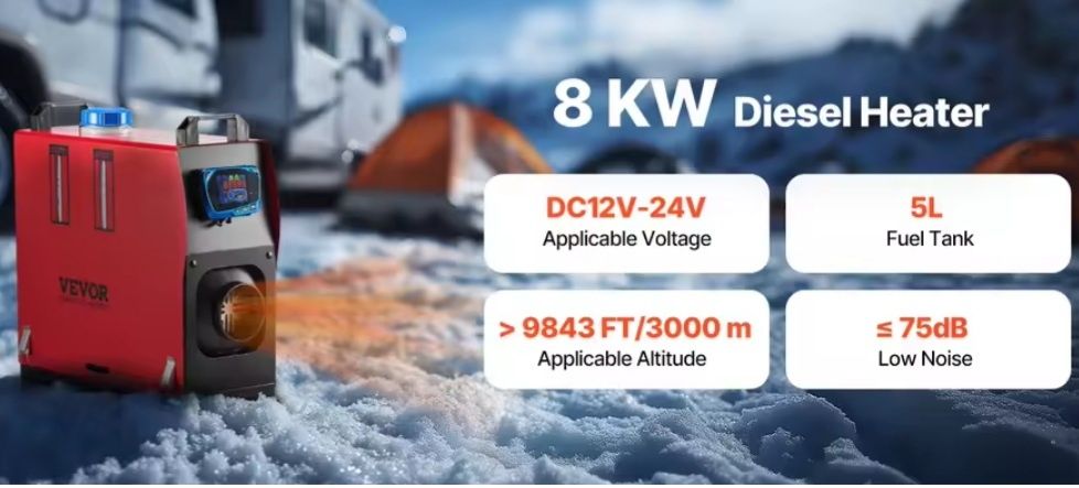 Încălzitor vevor motorina 8kw