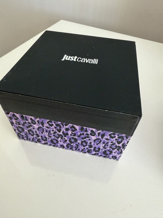 JUST CAVALLI, Часовник с циркони, Сребрист, Златист