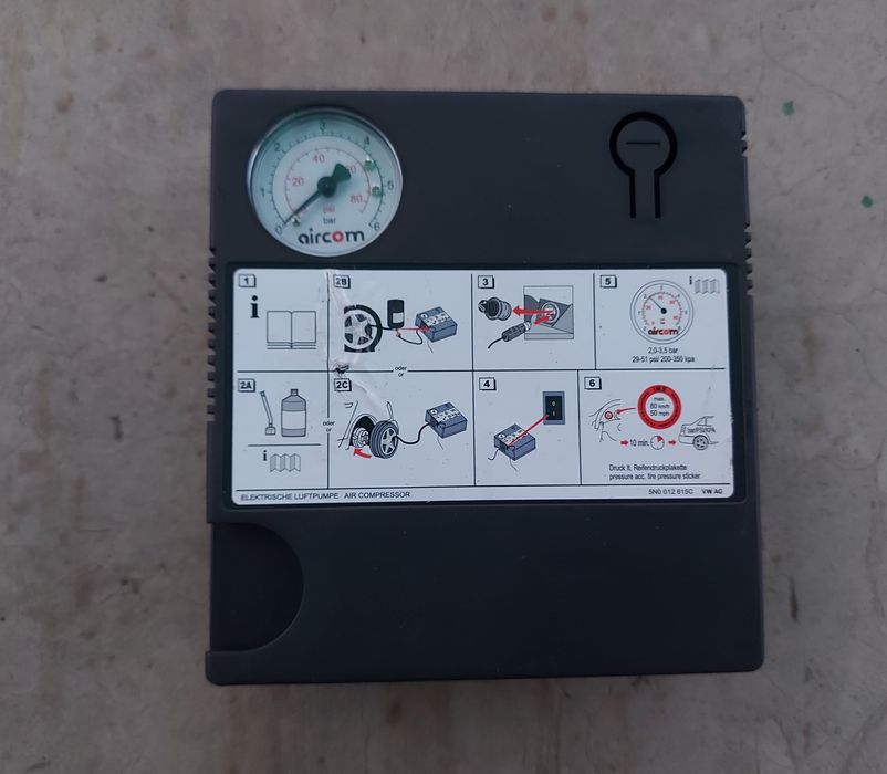 Kit reparat anvelope, compresor + soluție, original Ford Wolkswagen