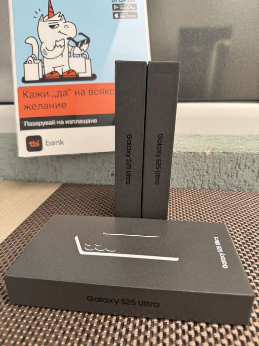 НОВИ!512GB•72лв/м Samsung s25 ultra Black/Grey 512 самсунг