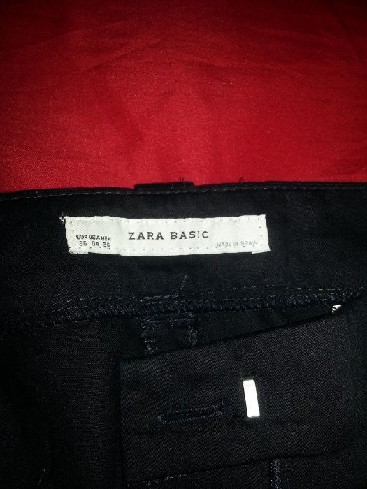 Pantaloni Dama Zara, marimea 36, culoarea negru