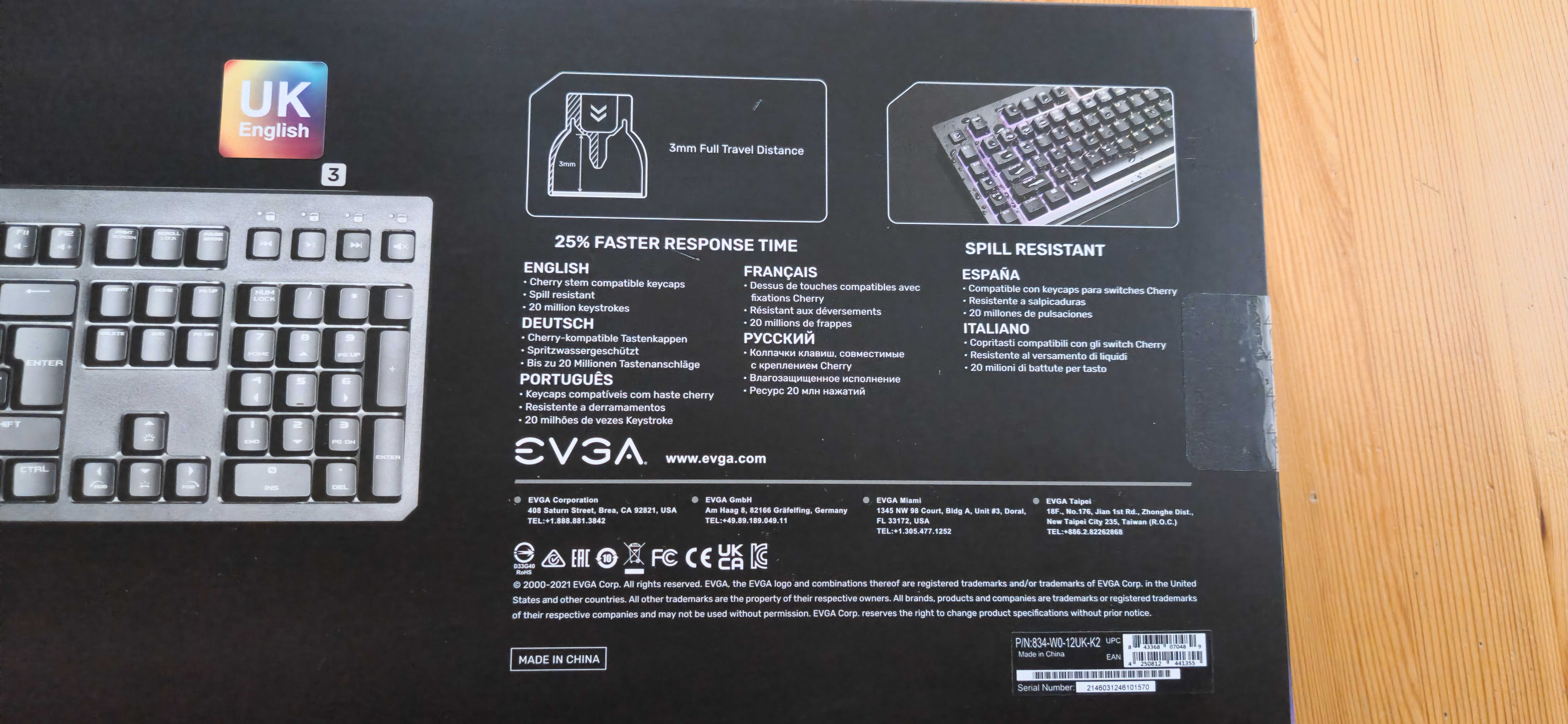 Нова Геймърска клавиатура EVGA Z12 RGB Gaming Keyboard