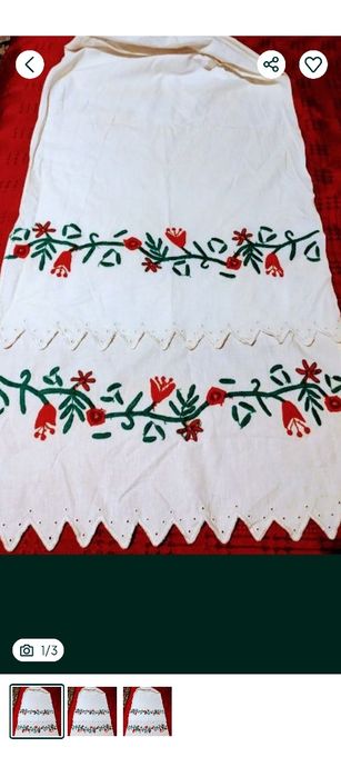 PROSOP/STERGAR țărănesc tradițional cusut și brodat manual