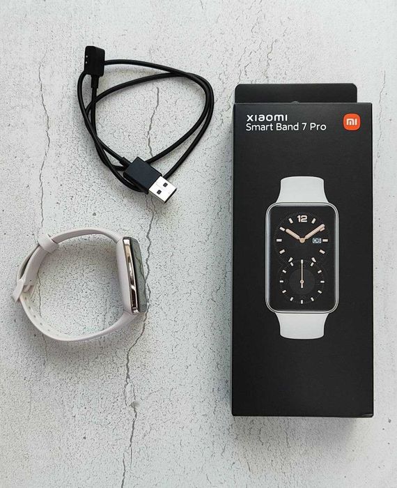 Новый Xiaomi Smart Band 7 Pro Белый | GPS, AMOLED, оригинал