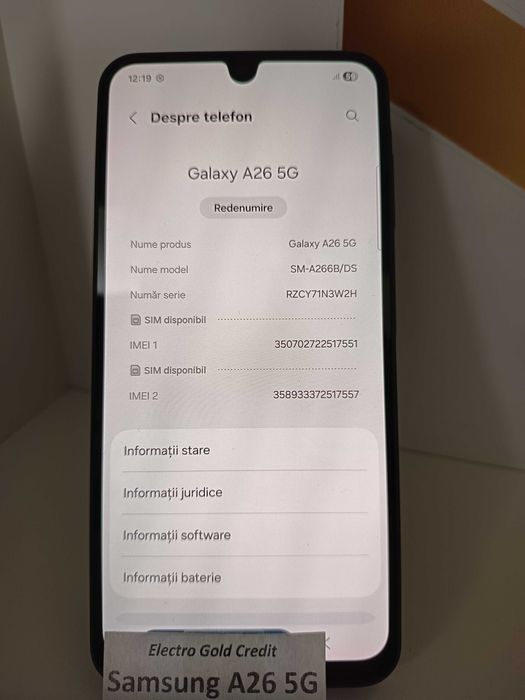 Samsung A26 5G 6GB RAM/128GB/Black/Produs impecabil! ID8936