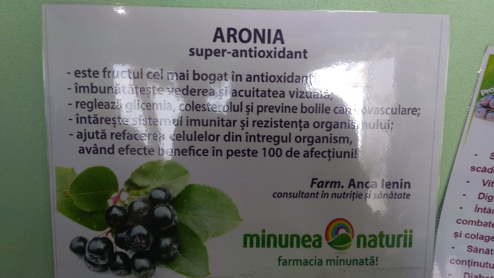 Suc 100% natural de aronia.