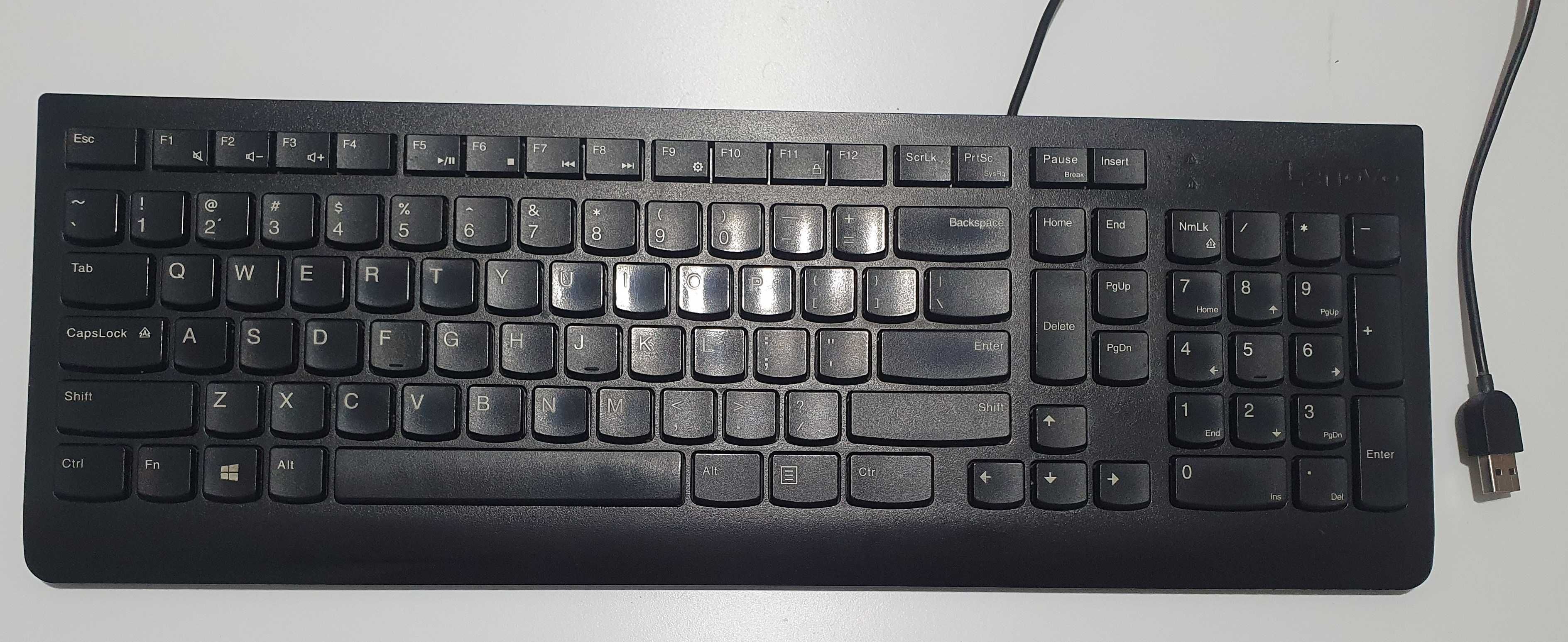 Tastatura Lenovo 300, Slim, Negru, USB