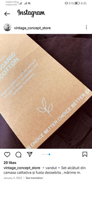 Set alcătuit din camasa calitativa si fusta deosebita