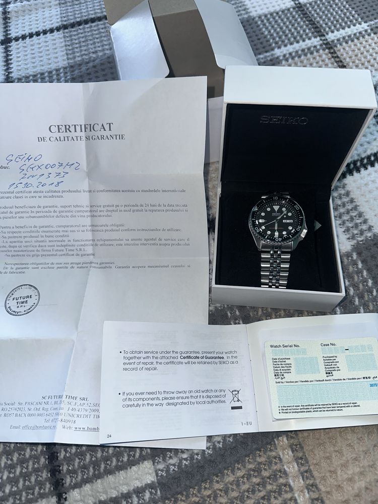 Seiko SKX007K2 10/10 (NOU)