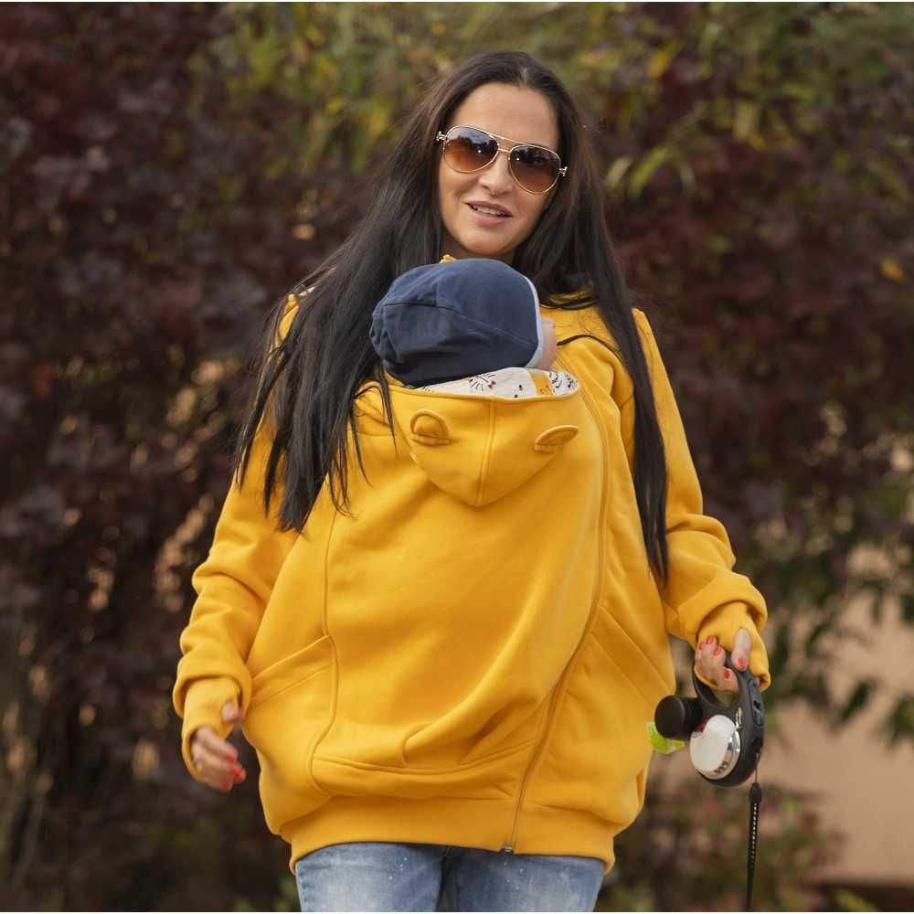 Разпродажба | Памучен суитшърт за бебеносене Simply XL-XXL - SUNFLOWER