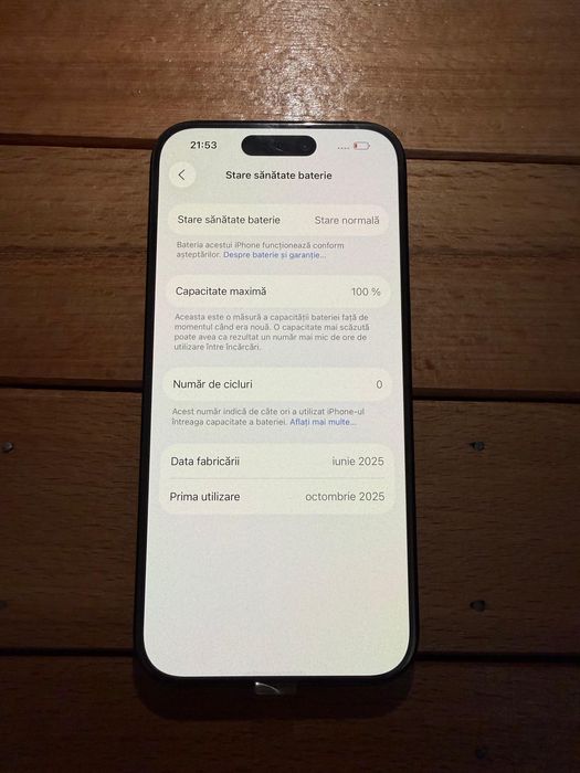 Iphone 15 pro 100% baterie