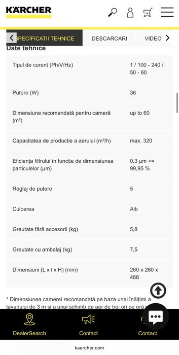 Purificator de aer Karcher AF30