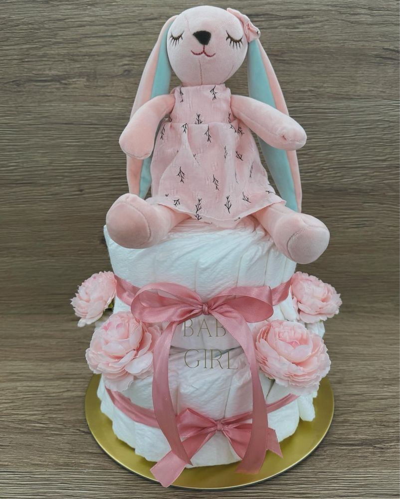 Tort scutece Premium ( baby shower , botez )